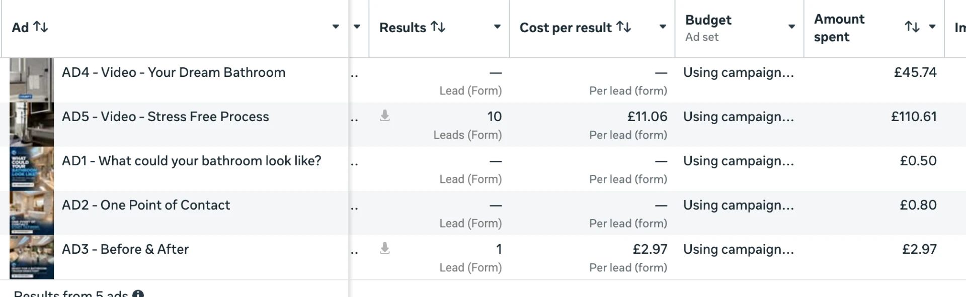 T Nicholson Meta Ads performance